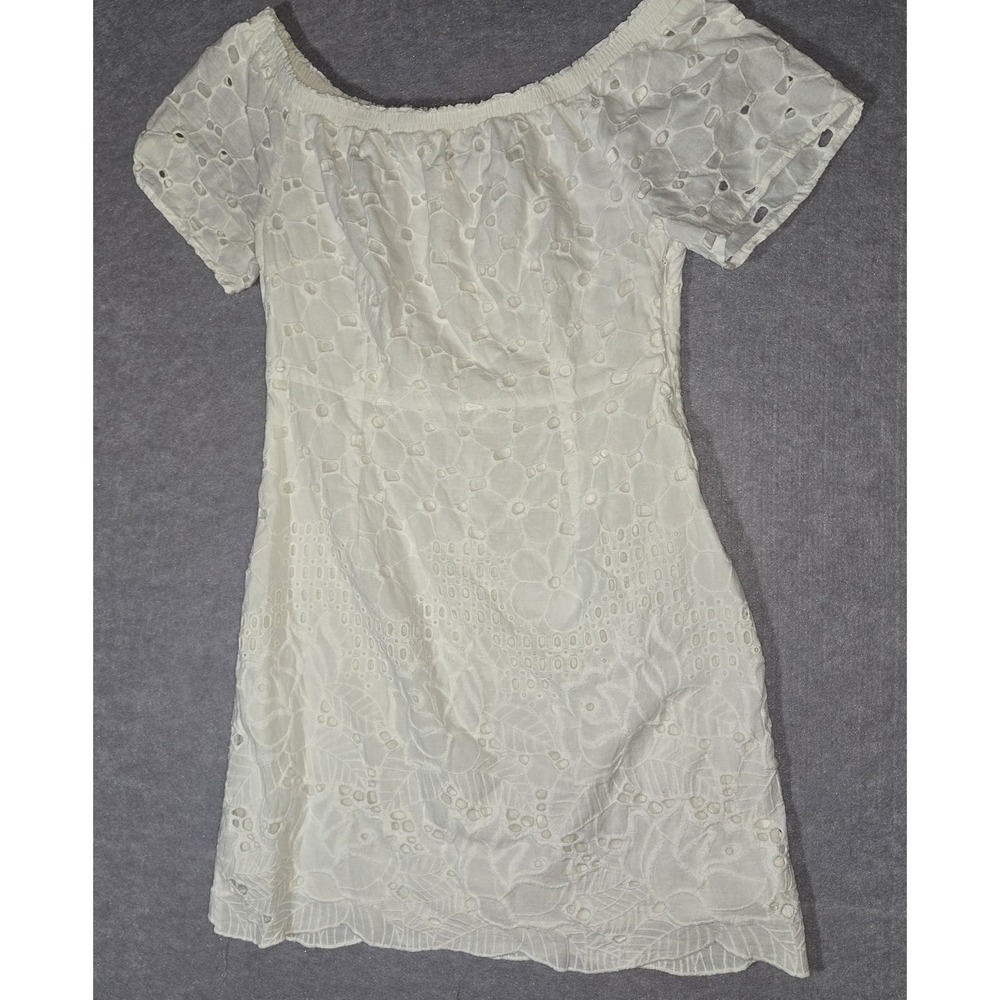 Miss Kelly 1999 White Eyelet Dress Short Sleeve Sm/med?